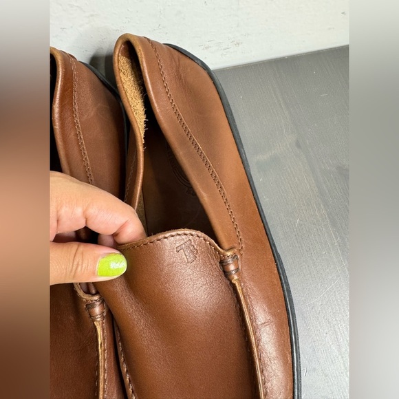 Tod’s Loafers -Brown Leather Slip-On Driving Shoes Penny Loafers - Picture 2 of 8